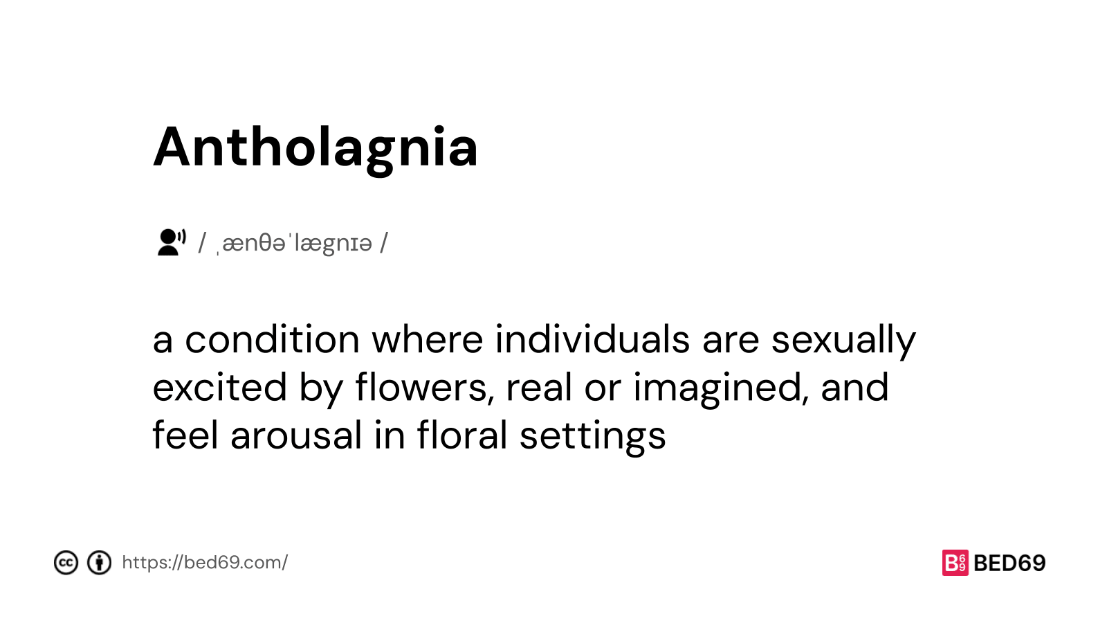Antholagnia - Word Definition