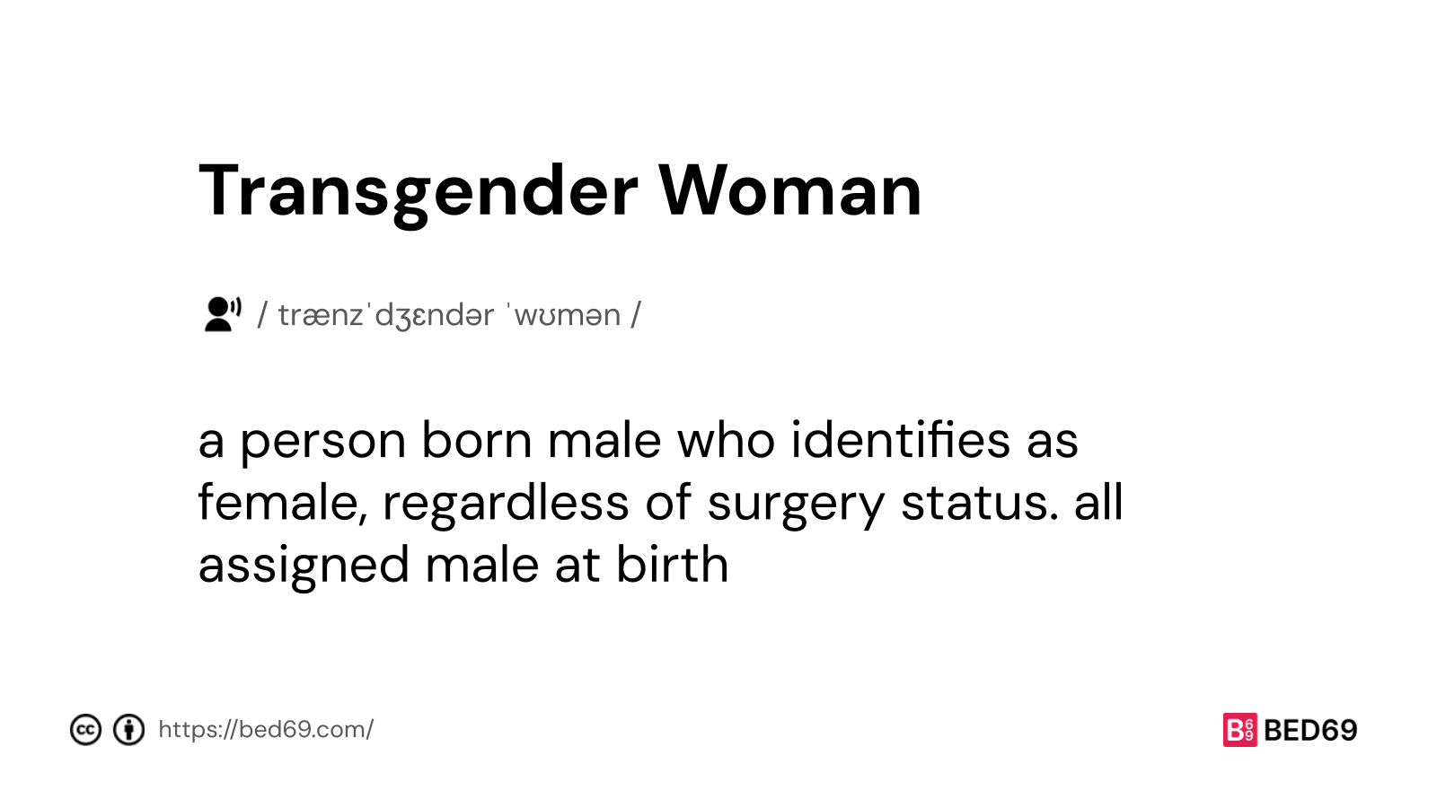 Transgender Woman - Word Definition