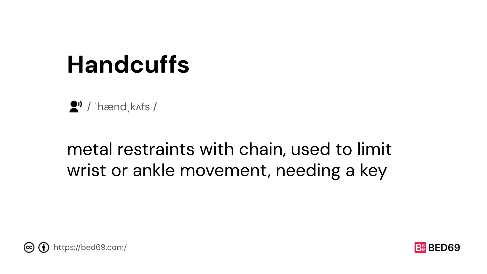 Handcuffs - Word Definition