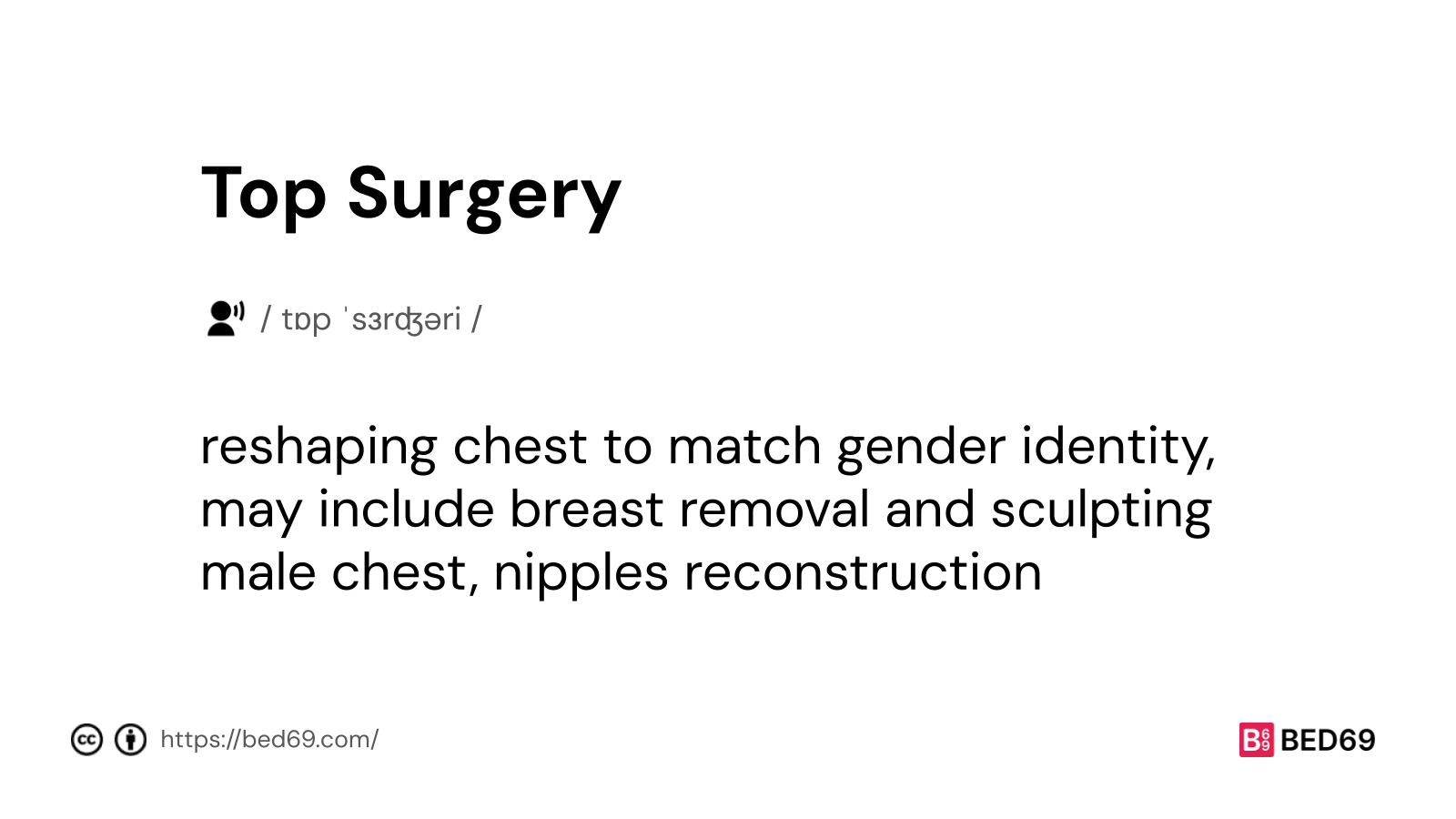 Top Surgery - Word Definition