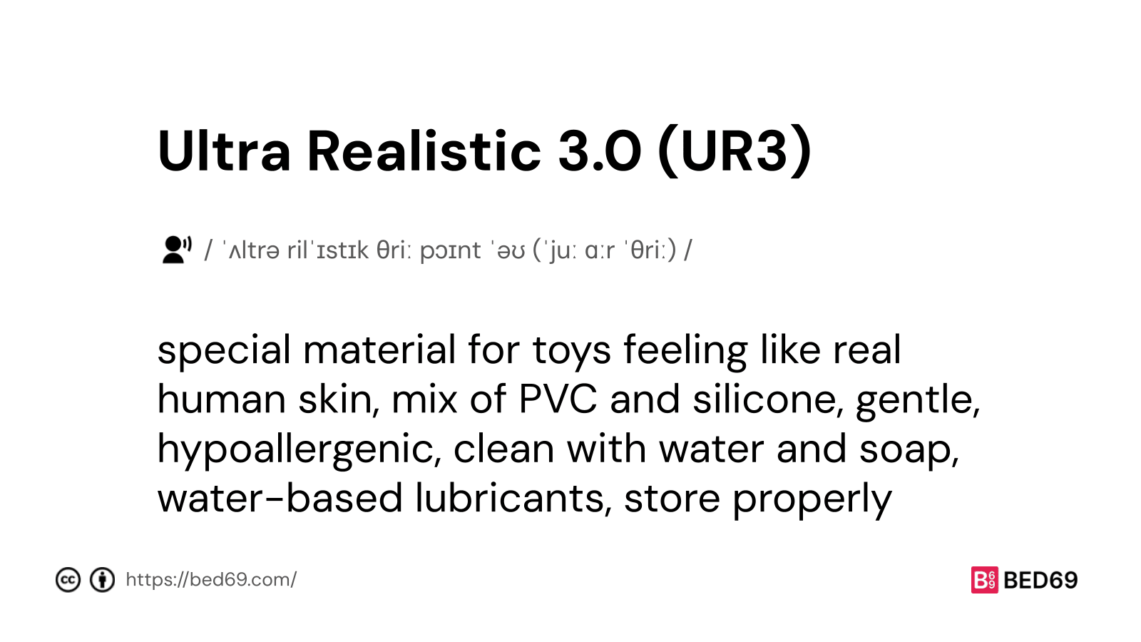 Ultra Realistic 3.0 (UR3) - Word Definition