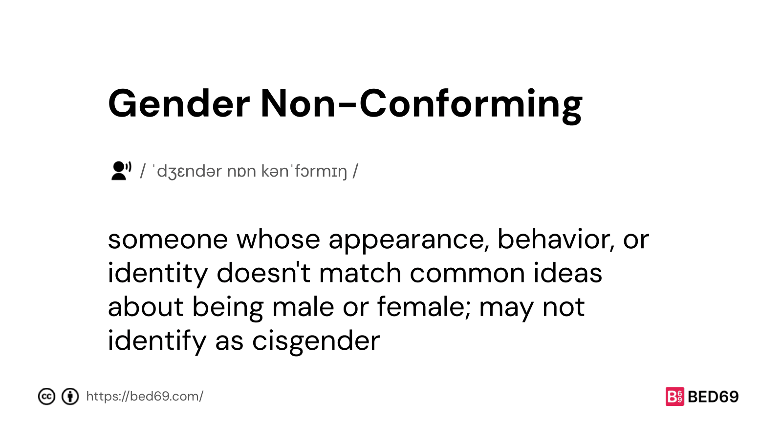 What is Gender Non Conforming 